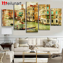 Venice Water City Boat Landscape 5 piece diy diamond painting full square round drill diamond embroidery sale home decor AS0094 2024 - buy cheap