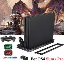 2 In 1 PS4 Slim/Pro Vertical Cooling Charging Stand P S4 Play Station 4 Joystick Charger Dock for Sony Playstation 4 Slim /Pro 2024 - buy cheap