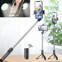 Tongdaytech Portable Bluetooth Phone Selfie Stick With Ring Fill Light Photo Foldable Tripod For Iphone Xiaomi Video Live Studio 2024 - buy cheap