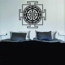 Mandala Sacred Geometry Decal Sticker Wall Vinyl Art Home Decor Room Yoga Mandala Om Meditate Zen Buddha Lotus In Style C432 2024 - buy cheap