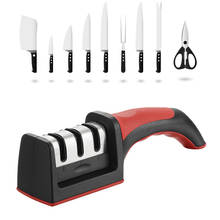 LMETJMA 3-Stage Knife Sharpener with 1 More Replace Sharpener Manual Kitchen Knife Sharpening Tool For all Knives KC0319 2024 - buy cheap
