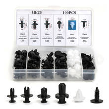 100Pcs 6 Sizes For VW Ford BMW Toyota Car Auto Plastic Door Fender Repair Rivets Screw Clips Fastener Push Pin Assortments Kit 2024 - buy cheap