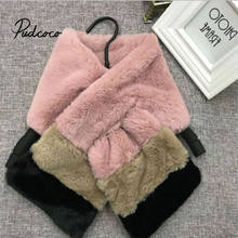 Pudcoco-bufandas cálidas para niños y niñas, bufanda suave a rayas, cuello, anillo elástico para el cuello, moda de otoño e invierno 2024 - compra barato