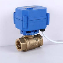 DN15 DN20 DN25 Brass Two Way Electric Ball Valve CR01 CR02 CR03 CR04 CR05 DC5V 12V 24V AC220V motorized valve for water 2024 - buy cheap