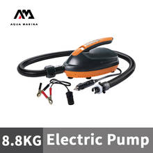 Aqua marina 12v veículo montado bomba de ar 110w inflação rápida bomba de ar elétrica bomba inflável ferramenta peças com display lcd 2024 - compre barato