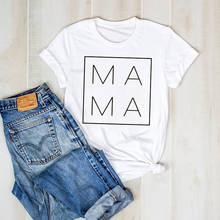 Женская футболка с принтом, мама мамочка, короткий рукав, Милая футболка с графикой для мамы, женская одежда, женская футболка, одежда, футболка 2024 - купить недорого