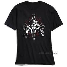 One Piece Ace T Shirt Men Japan Anime Tshirt Sitting 2nd Commander T-Shirt Luffy Brother Skull Logo Print Tops Black Tees Cool 2024 - buy cheap