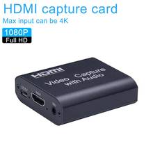 1080P 4K HDMI Video Capture Device HDMI To USB 2.0 Video Capture Card Dongle Game Record Live Streaming Broadcast Local Loop Out 2024 - buy cheap
