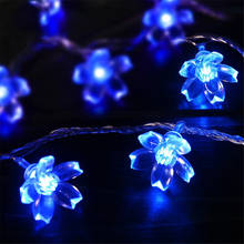 LED Cherry Blossom light bulb Christmas Garland Indoor Lighting Plug Operated String Lights Cheey Fairy Lights Christmas Decors 2024 - buy cheap