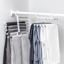 Pants Hangers Hangers for clothes Multifunction Dual Travel Hooks 5 Ways Tie Scarfs Towel Steel White Hanger Storage Rack 2024 - buy cheap