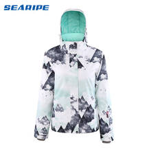 Searipe Fancy Ski Jacket European and American style ladies special Windproof and Waterproof Ski Jacket For Women Keep Warm 2024 - buy cheap