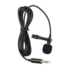 Clip-on Lapel Lavalier Microphone 3.5mm Jack Mini Portable Mic Wired Mikrofo/Microfon For Phone Laptop PC Tie Clip Microphone 2024 - buy cheap