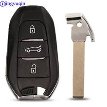 jingyuqin Smart Remote Car Key Shell Case Cover 3 Buttons For Peugeot 308 508 For Citroen C4 DS4 DS5 HU83 VA2 Blade 2024 - buy cheap