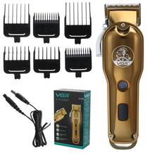 VGR All-Metal Barber Hair Clipper Professional Electric Hair Trimmer Men Cordless Hair Cutter Machine Hair Cut Rechargeable 2024 - buy cheap