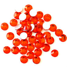 SS3-SS30 Hyacinth naranja arte de uñas diamantes de imitación brillo Strass Cristal Diamantes de imitación para uñas para decoración de uñas 3D H0043 2024 - compra barato