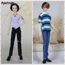Calça jeans e roupas de boneca para ken boy, calças para barbie, ken boyfriend, boneco masculino, acessórios casuais de brinquedo, 1/6 2024 - compre barato