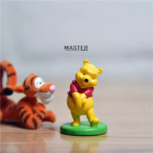 24piece 4cm winnie the pooh the cute pooh bear pvc  figures toys Cartoon figures   model ornaments 2024 - buy cheap