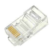 50 шт./лот RJ45 RJ-45 CAT5 cat5e модульный кабель Ethernet с головы вилка Позолоченный разъем сетевой лучшее продвижение 2024 - купить недорого