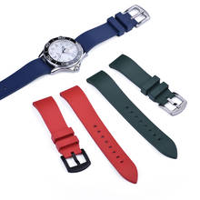 Pulseira de relógio de borracha fluorada, de alta qualidade, 20mm, 22mm, 24mm, pulseira esportiva, barra de liberação rápida, pulseira de relógio para cada marca 2024 - compre barato