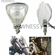 Retro Custom Motorcycle Headlight H3 Triangle Head Light Vintage  Headlamp for Harley Chopper Cafe Racer Retro Lighthouse 2024 - buy cheap
