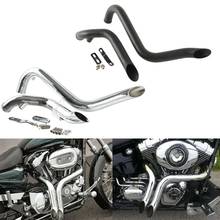 Motorcycle 1.75" Drag Pipes Exhaust For Harley Sportster 883 1200 Custom Forword Control 1986-2013 Touring Softail Dyna Fat Bob 2024 - buy cheap