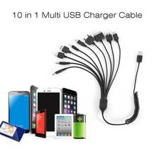 Cable de carga USB multifunción 10 en 1, accesorio portátil y ligero, Universal, Compatible con la mayoría de las marcas de teléfonos 2024 - compra barato