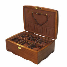 2021 New Solid Wood Wenwan Storage Box With Lock Large Capacity Walnut Bracelet Bracelet High-End Luxury 2024 - buy cheap