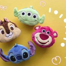 Disney-monedero de felpa con dibujos animados para niños, bolsa de dinero, almacenamiento para llaves y tarjetas, Aliens, oso de Lotso, regalo de cumpleaños 2024 - compra barato