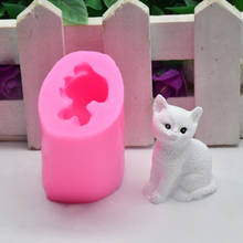 Популярная 3D симпатичная в форме кошки DIY силиконовая форма формы для шоколада, мыла, украшения торта, инструменты для выпечки, форма для торта 2024 - купить недорого