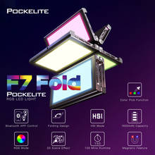 Falcon Eyes F7 складной светодиодный светильник 24W карман цветная (RGB) приложение Управление его режим фотографического светодиодный светильник ing для Камера видео VS Aputure Godox 2024 - купить недорого