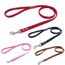 Soft Velvet Leather Dog Leashes For Small Medium Dogs Pet Training Leads Size XS S M Puppy Pet Products For Animals 2024 - buy cheap