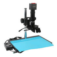 Cámara de vídeo Industrial SONY IMX307, microscopio con HDMI VGA, 2 en 1, estéreo 2D 3D, lente de Zoom de montaje 200X C, anillo de luz LED 208/Uds. 2024 - compra barato