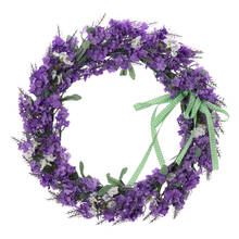 Decoração para porta de parede, guirlanda de flores falsas, enfeites de parede, decoração de natal para casa, casamento, flores artificiais, grinaldas 2024 - compre barato