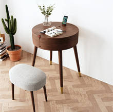 Tocador nórdico de madera maciza para dormitorio, tocador Simple minimalista, pequeño apartamento, mesa de maquillaje creativa moderna 2024 - compra barato