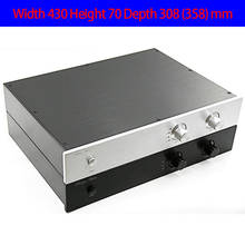 KYYSLB 430*70*308mm 4307 Preamp Combined Amplifier Chassis Box House DIY with Switch Knob Power Supply Feet Amplifier Case Shell 2024 - compre barato