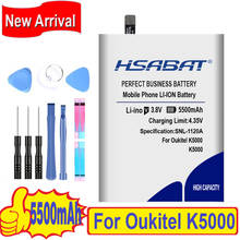 Hsabat bateria 100% mah para oukitel k5000, bateria 5500 original 2024 - compre barato