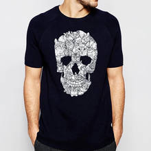 Funny Desgin Cats Skull T Shirt For Men 2020 Summer 100% Cotton Short Sleeve Tee Male Tops Animal Fashion Fitness Streetwear 2024 - buy cheap