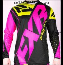 2020  FXR MTB MotoCross Jersey MX BMX Off-Road Motorcycle Racing Long Sleeve T-shirt for Yamaha Moto GP Racing Wear Black Jersey 2024 - buy cheap