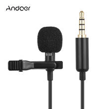 Andoer EY-510A Clip-on Lapel Microphone for iPhone iPad Android Mini Portable Hand-free Microphone for DSLR Camera Computer 2024 - buy cheap