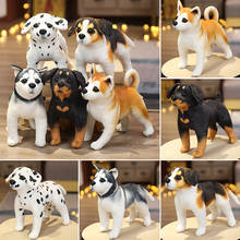 Имитация подушки Akita, Rottweiler, Beagle и Husky собака плюшевая Мягкая Реалистичная кукла животное игрушки для детей Малыш Декор подарок 2024 - купить недорого