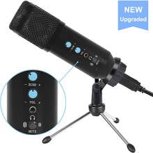 HANTOPER USB Microphone PC condenser Microphone Vocals Recording Studio Microphone for YouTube Video Skype Chatting Game Podcast 2024 - buy cheap