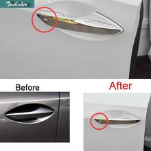 Tonlinker 4 PCS Car Styling DIY Stainless steel Door handle Light Cover Case Stickers for Lexus RX200t 450h NX200T 300h 2016 2024 - buy cheap