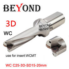 BEYOND WC 3D 15 16 16.5 17 18 18.5 19 20 mm indexable insert drill bit set WCMX030208 WCMT U Drilling Shallow Hole Cooling hole 2024 - buy cheap