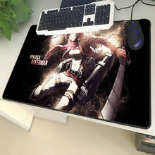 XGZ Cartoon Large Size Mouse Pad Sewing Attack on Titan Female Mikasa Ackerman Day Laptop PC Table Mat Rubber Universal Non-slip 2024 - buy cheap