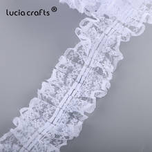 Lucia crafts белая кружевная ткань с вышивкой, Отделка лентой, сделай сам, декор для свадьбы, 5 лет/партия, R0817 2024 - купить недорого