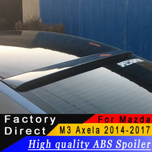 For Mazda 3 M3 Axela 2014 to 2017 roof spoiler High quality ABS material Rear roof spoiler Primer or any color for Mazda 3 Axela 2024 - buy cheap