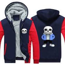 High-q unissex cosplay de anime fantasia frisk cachorros de papiro fleece grossa com capuz 2024 - compre barato