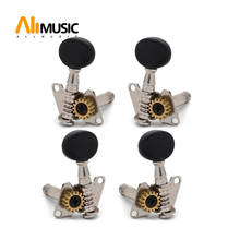 2R2L Ukulele Tuning Peg 4 String Guitar Tuning Peg keys Tuners Machine Head Small oval Concave Black Button 2024 - buy cheap