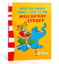 E para eu vi que eu compreendo em mulberry street, dr. seuss, livro de histórias para crianças, aprendizado de inglês, livro de imagens, educação precoce 2024 - compre barato