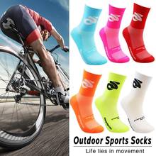 Calcetines de ciclismo profesionales para hombre y mujer, medias de compresión transpirables para deportes al aire libre, correr, novedad 2024 - compra barato